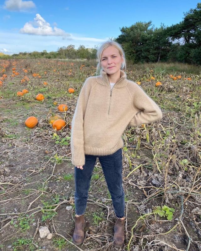 Zipper sweater oppskrift