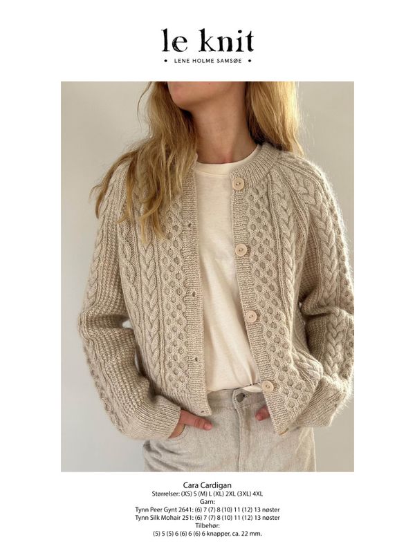 Cara Cardigan oppskrift