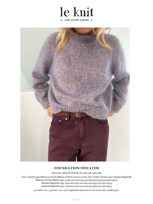 Hovedbilde Foundation Sweater oppskrift