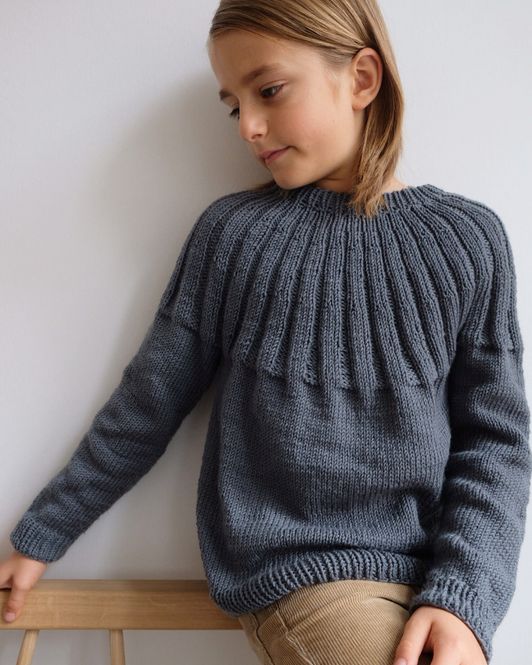Hovedbilde Haralds Sweater junior oppskrift