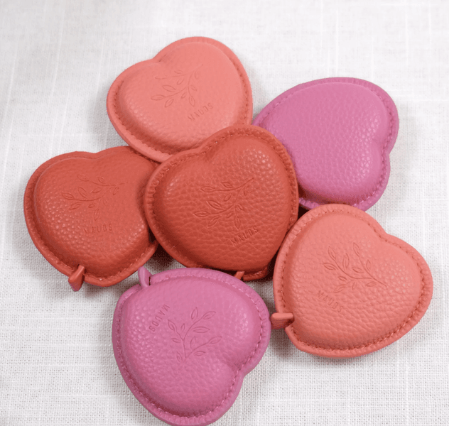 Målebånd Hjerte Rosa/rød Mauds