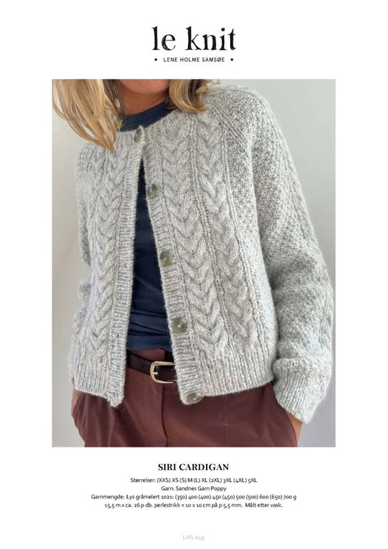 Siri Cardigan oppskrift