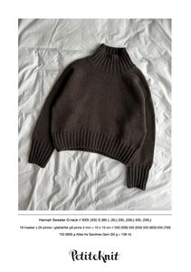Hovedbilde Hannah Sweater O-neck oppskrift