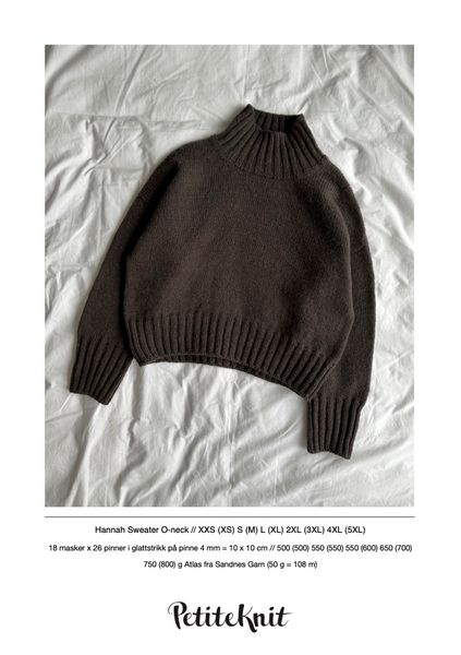 Hannah Sweater O-neck oppskrift