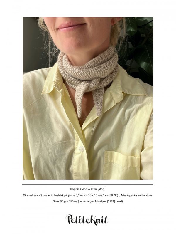 Sophie scarf oppskrift