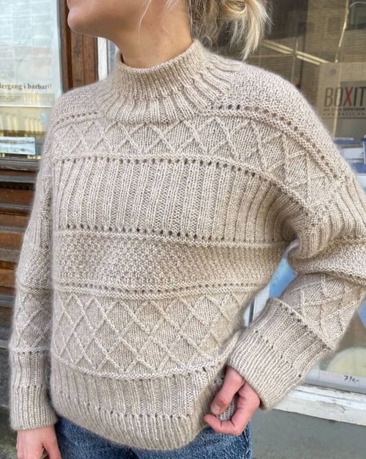 Hovedbilde Ingrid sweater oppskrift